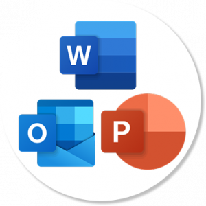Logos Word, PowerPoint et Outlook